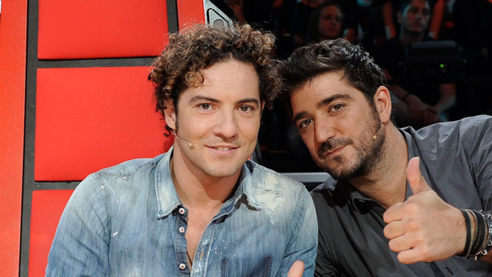 David Bisbal y Antonio Orozco en 'La Voz Kids'