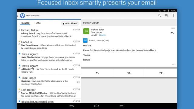 Acompli llega a Android: una manera más inteligente de mirar nuestro correo
