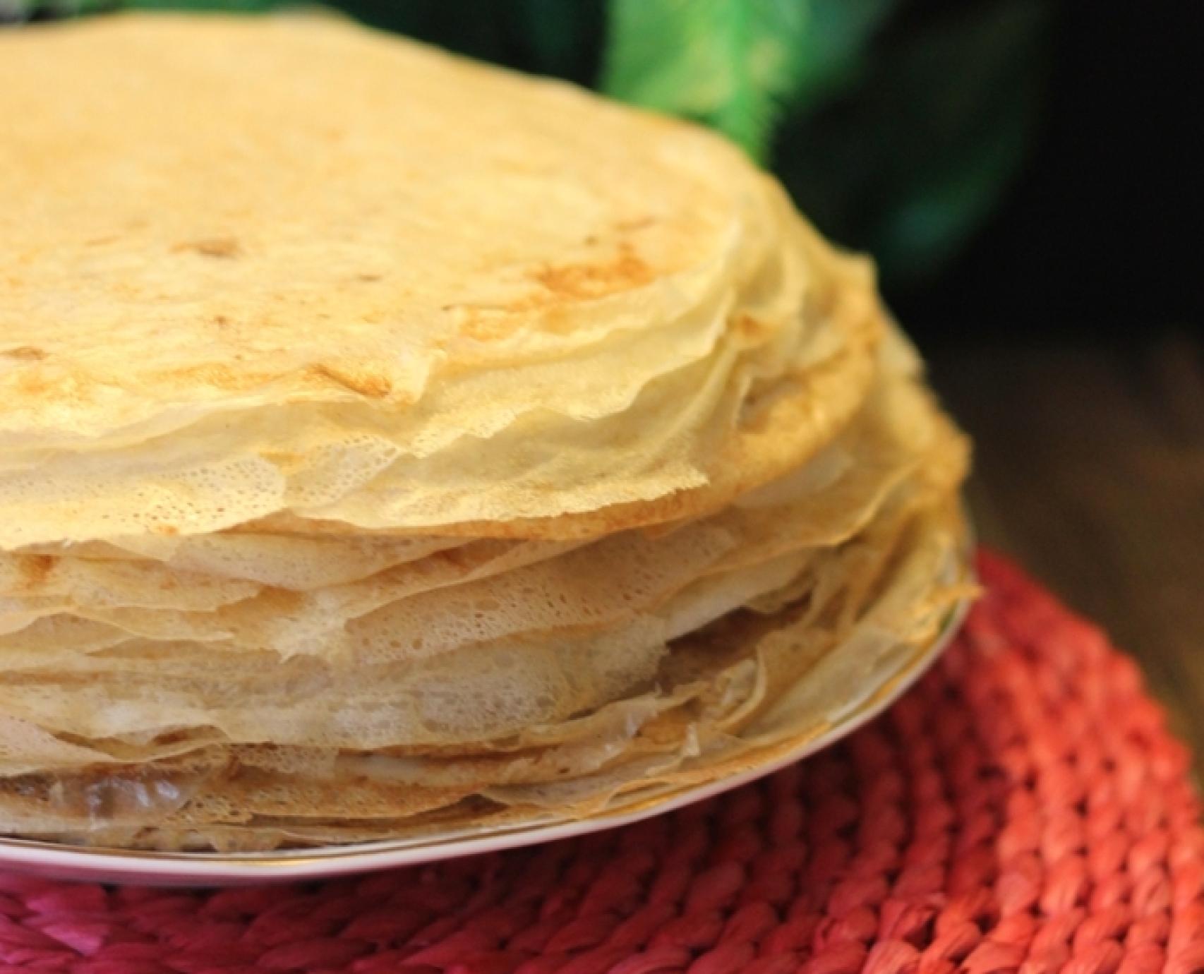 Un plato de filloas gallegas