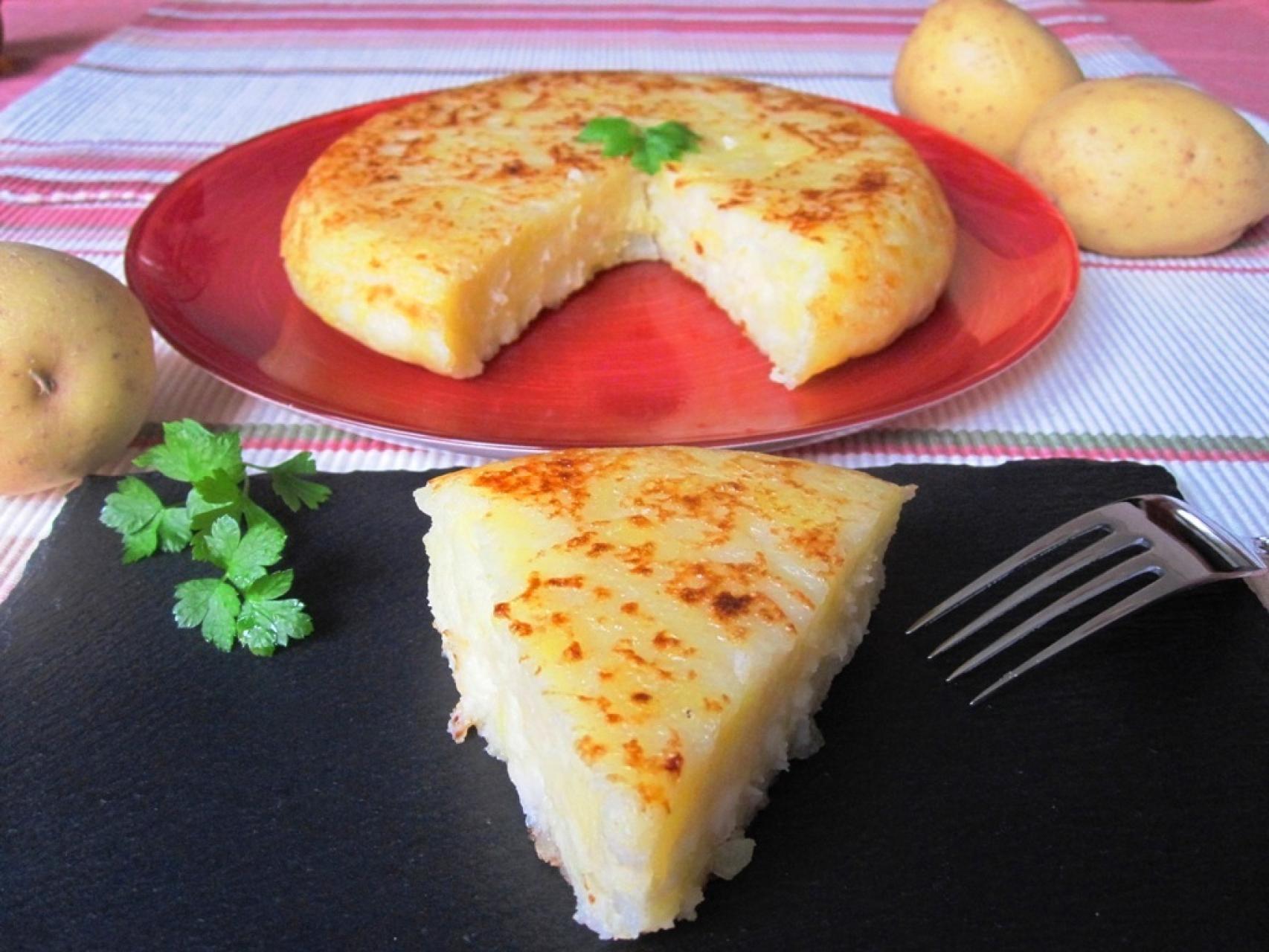 Tortilla de patatas sin huevo 0b