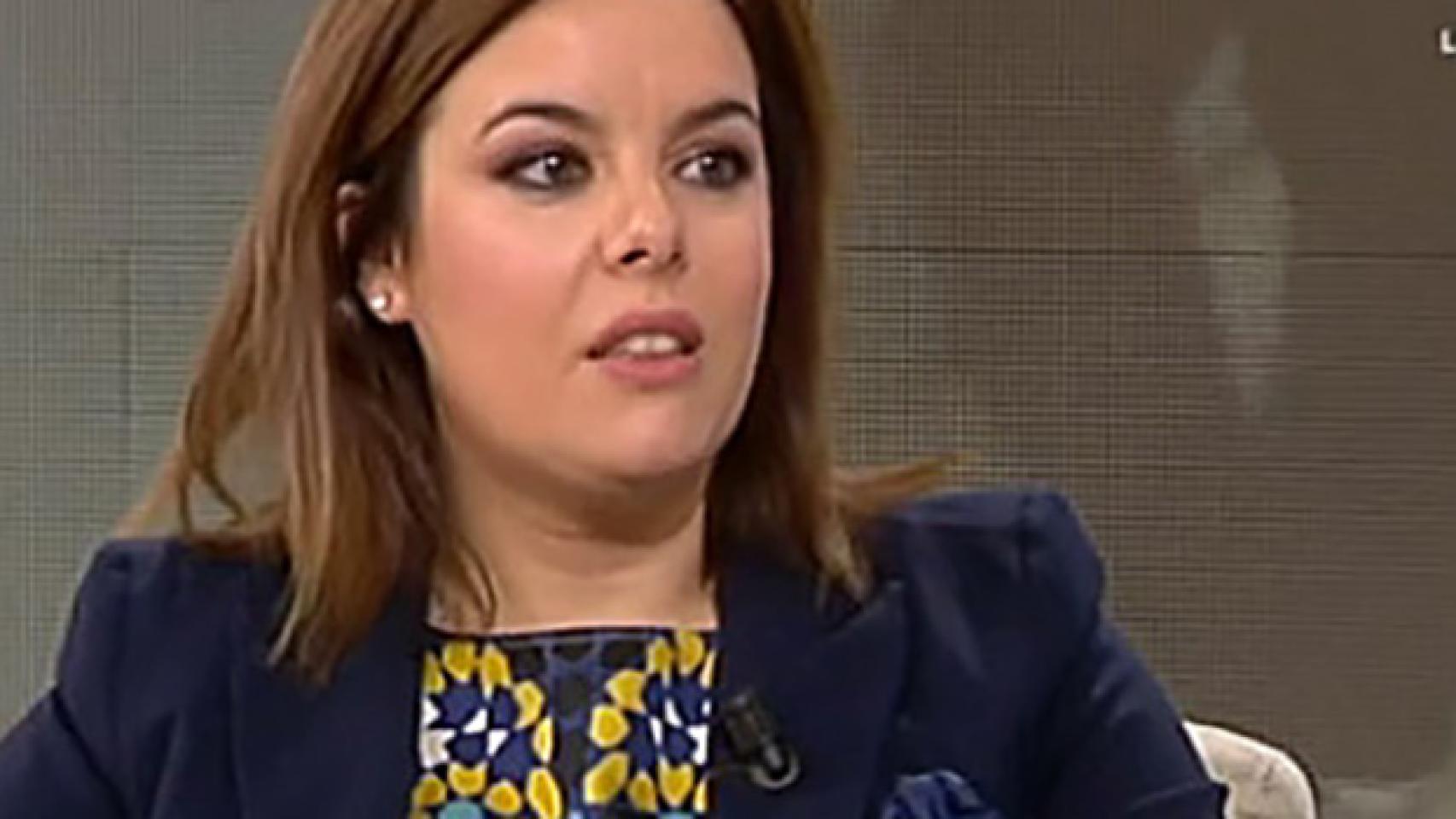 Soraya Sáenz de Santamaría regresa a un plató de TV tras dos años de ostracismo