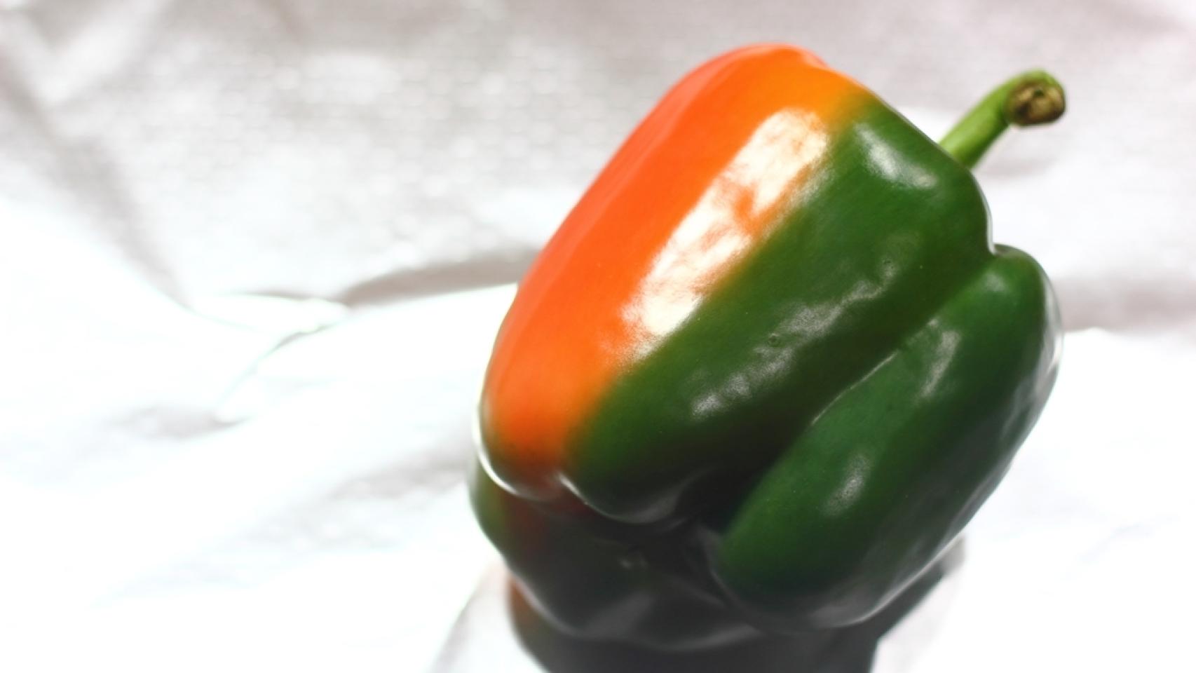 Pimientos en papel de aluminio