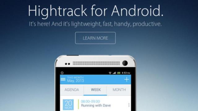 Hightrack llega a Android: gestión de tareas, calendarios y Tracks para hacerte más productivo
