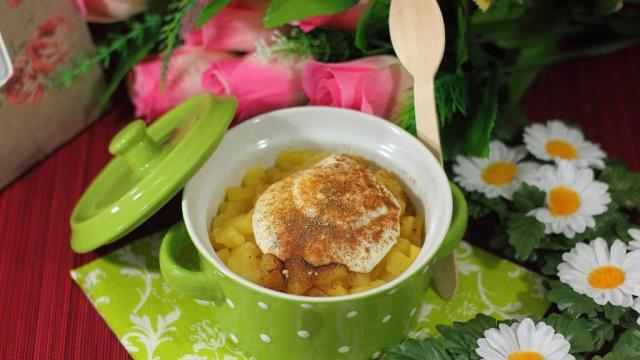 Compota de manzana rápida