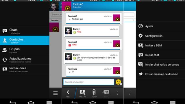 BBM llegará estos días a Android