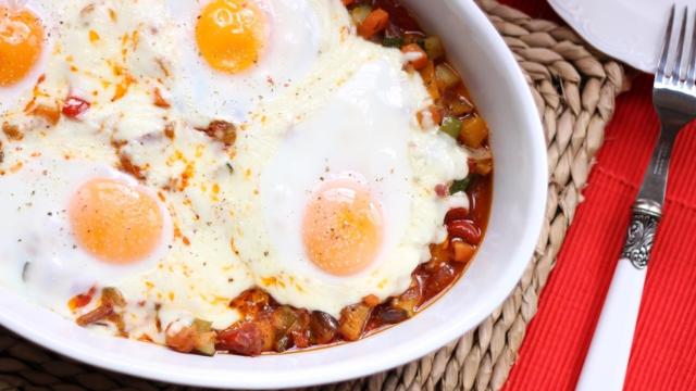 Pisto con huevos