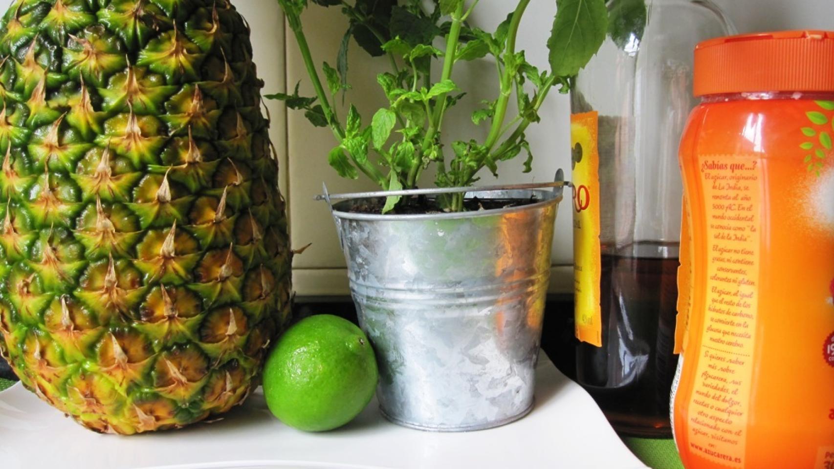 Sorbete de mojito de piña 1