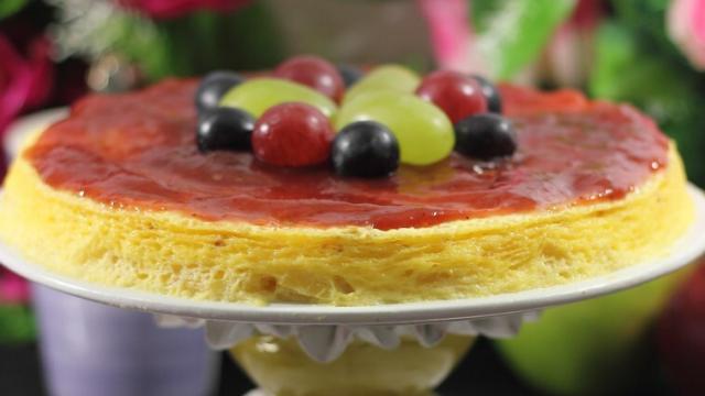 Tarta de queso y manzana