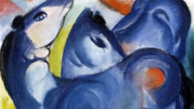Image: Franz Marc. Los potros azules