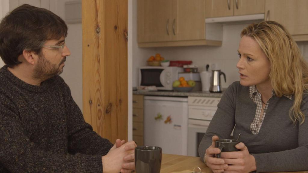 Jordi Évole con Zaida Cantero en 'Salvados'