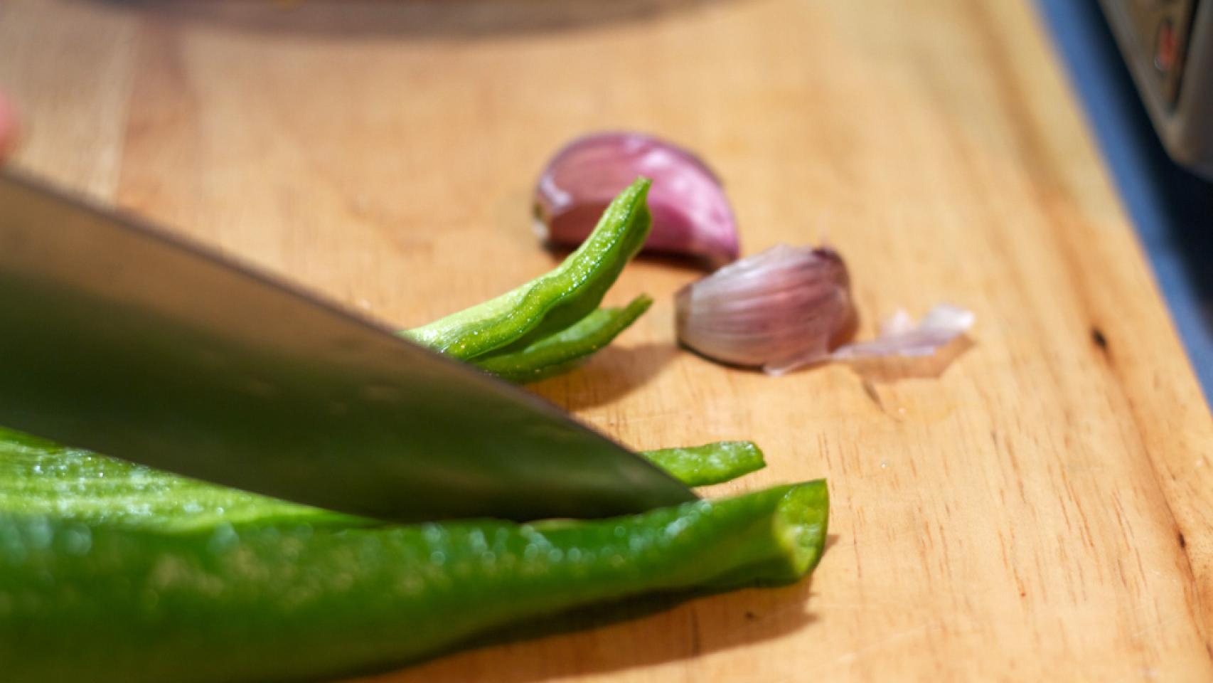 Ajo y pimiento