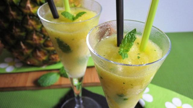 Sorbete de mojito de piña 11