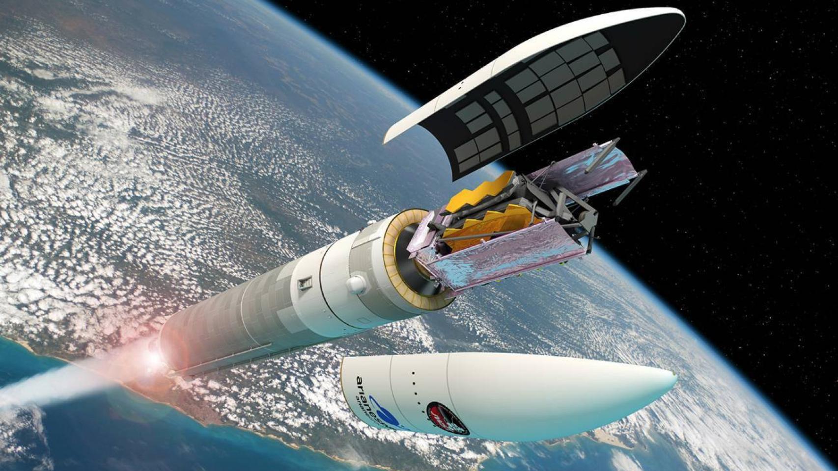 Imagen | Despega el telescopio espacial James Webb, el más grande de la historia