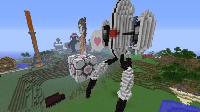 minecraft portal scene