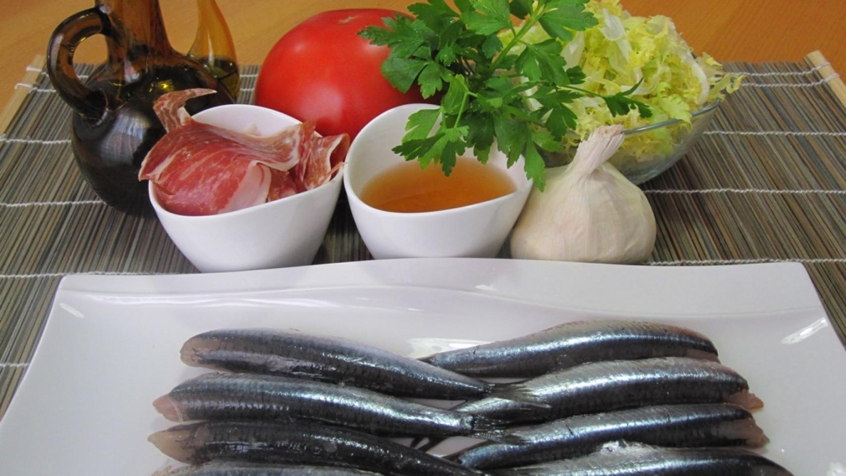 Timbal ensalada anchoa marinada 1