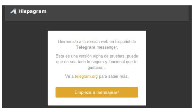Hispagram, el nuevo cliente web para Telegram completamente en español