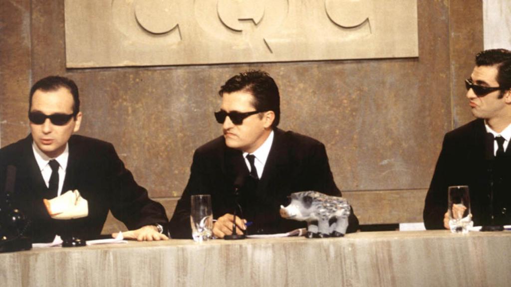 Juanjo de la Iglesia, Wyoming y Javier Martín en 'Caiga quien caiga'