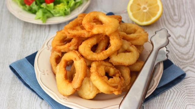 Calamares a la romana sin huevo
