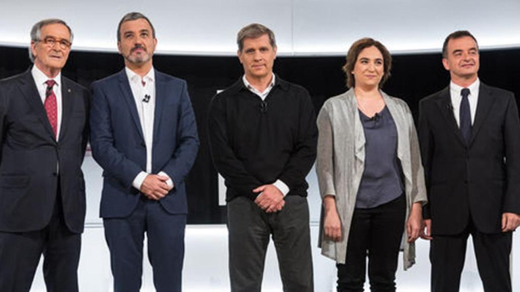 Ada Colau en el debate por la alcaldía de Barcelona