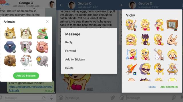 Crea y envia tus propios stickers con Telegram 2.9