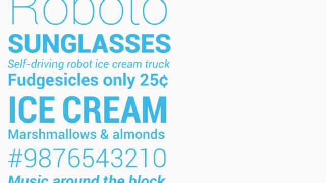 Roboto, la fuente de Android y Google, ahora es open source