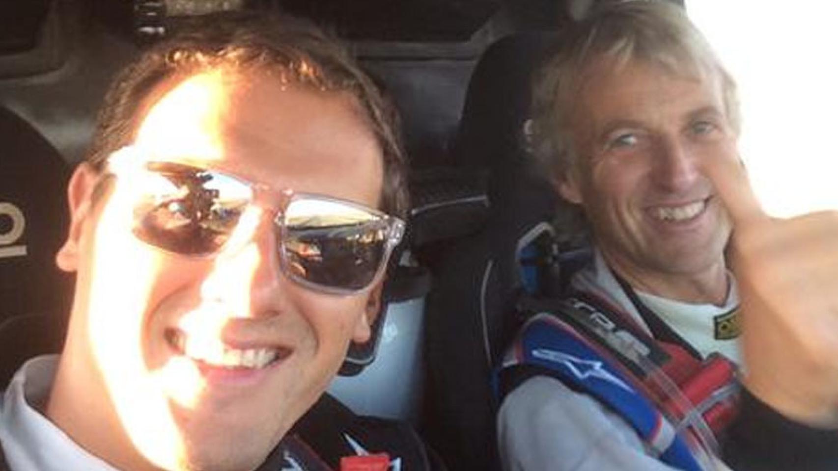 Albert Rivera y Jesús Calleja en el Rally Baja Aragón para 'Planeta Calleja'