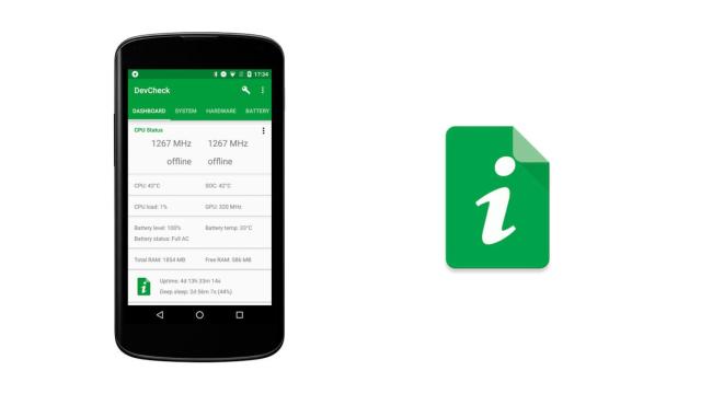 DevCheck: toda la información de tu dispositivo en Material Design