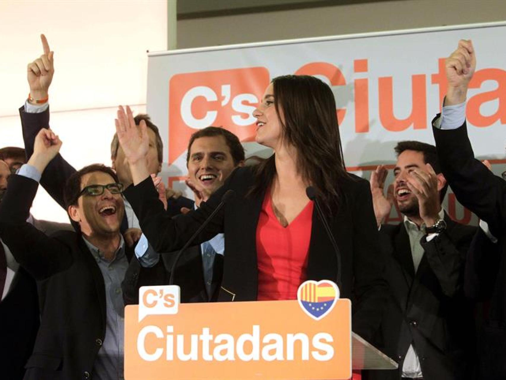 Inés Arrimadas, tras conocer los resultados electorales