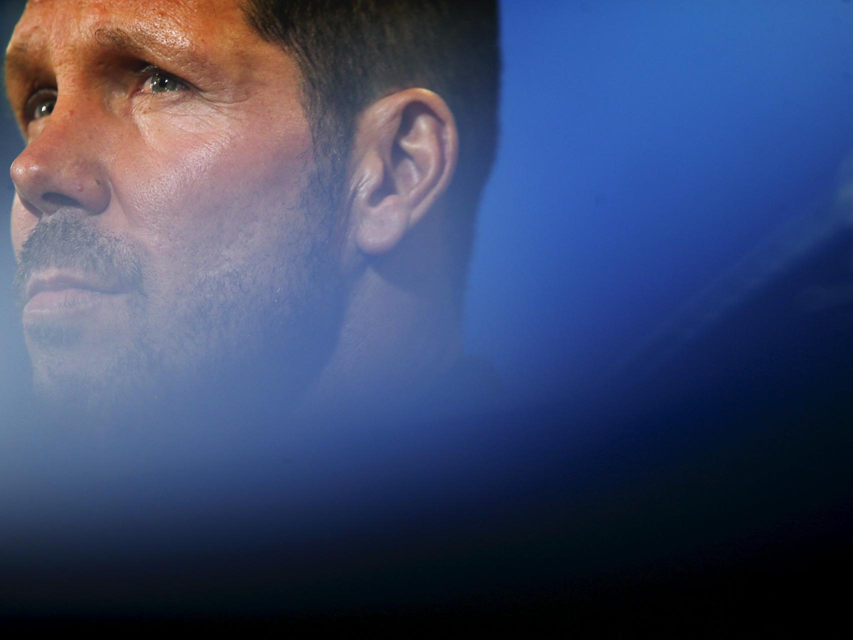 Diego Simeone, durante la rueda de prensa previa al partido.