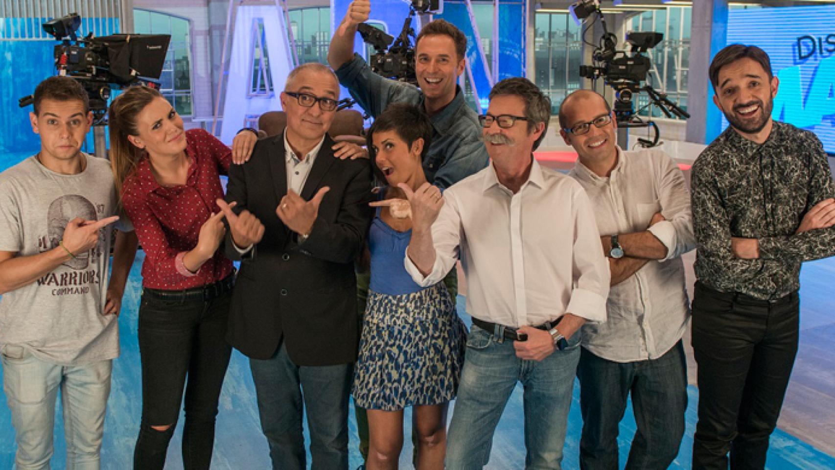 Javier Sardá y su equipo de 'ADN MAX'