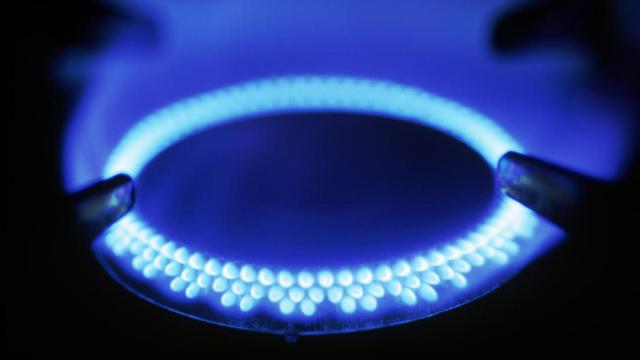 Imagen de un quemador de gas natural.