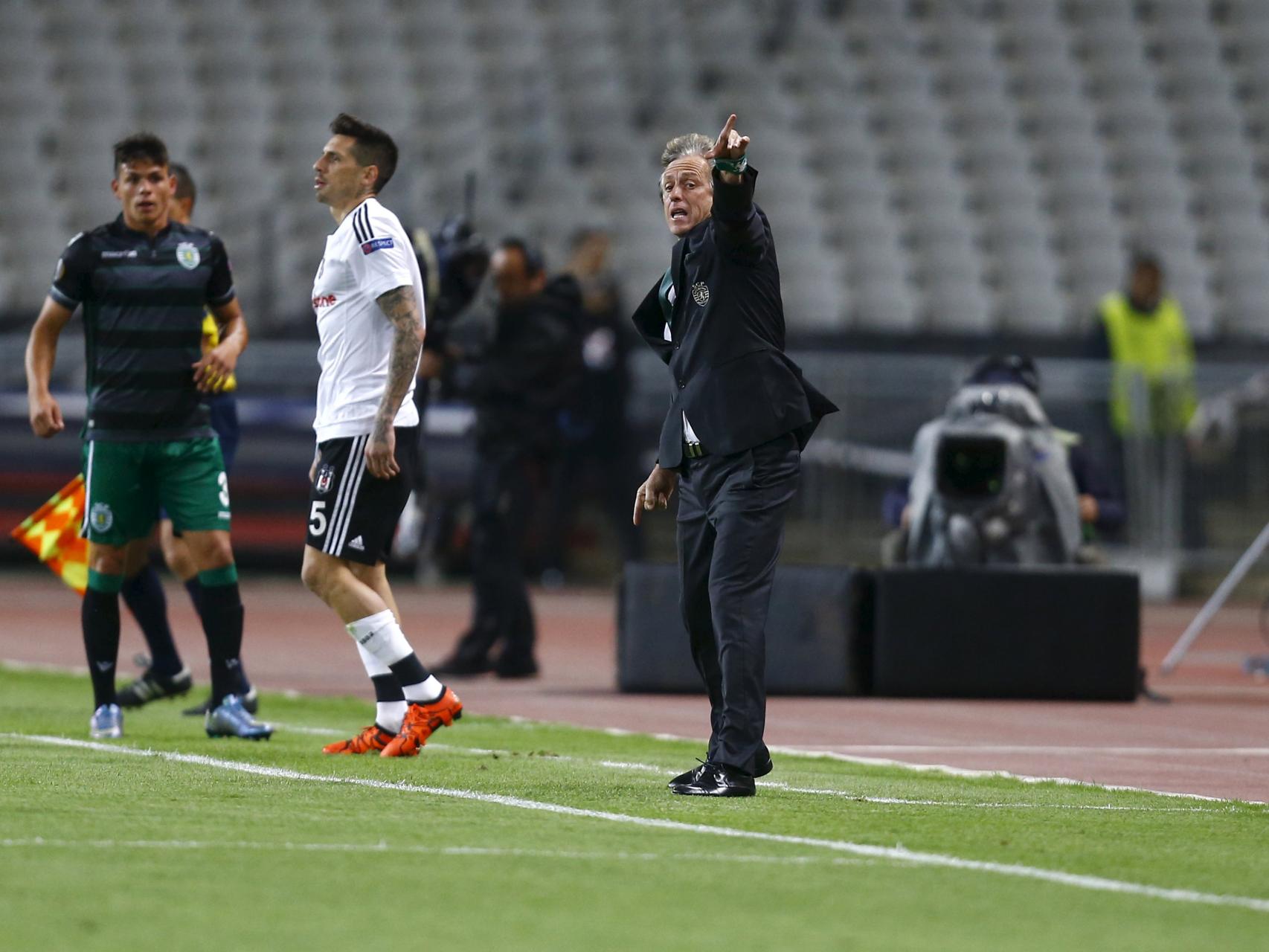 Jorge Jesús entrenando al Sporting