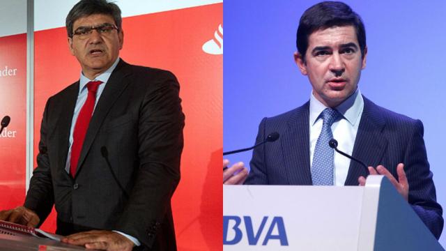 José Antonio Álvarez y Carlos Torres, consejeros delegados de Santander y BBVA.
