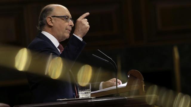 Cristóbal Montoro, en el Pleno del Congreso