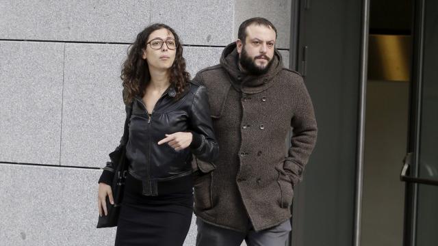 Guillermo Zapata a su llegada este miércoles a la Audiencia Nacional.