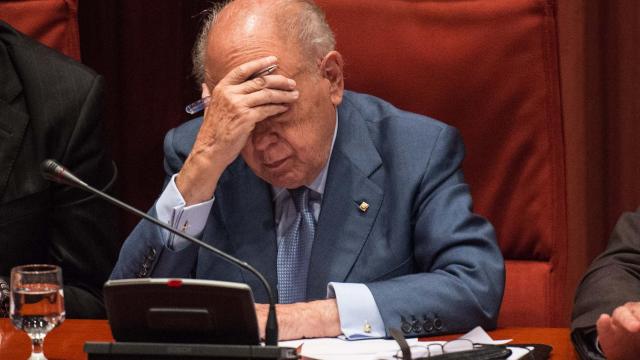 Jordi Pujol, en el Parlament en 2014
