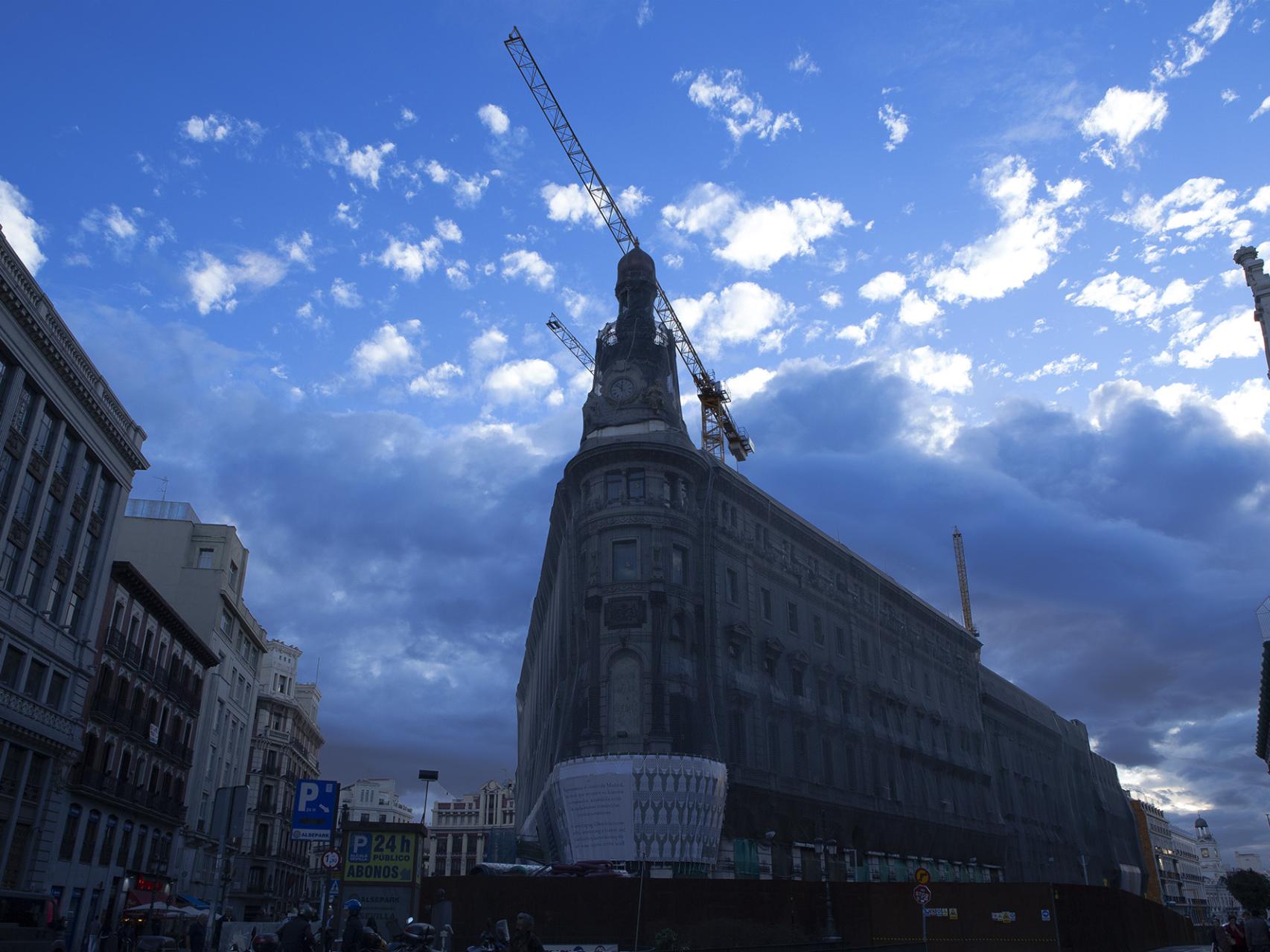 Obras de construcción del complejo Canalejas.