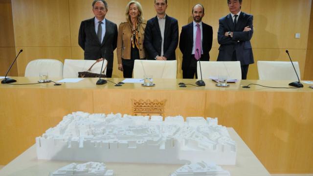 (De izq. a dcha.) Rubio, Sobrini, Calvo, Meliá y Lamela.