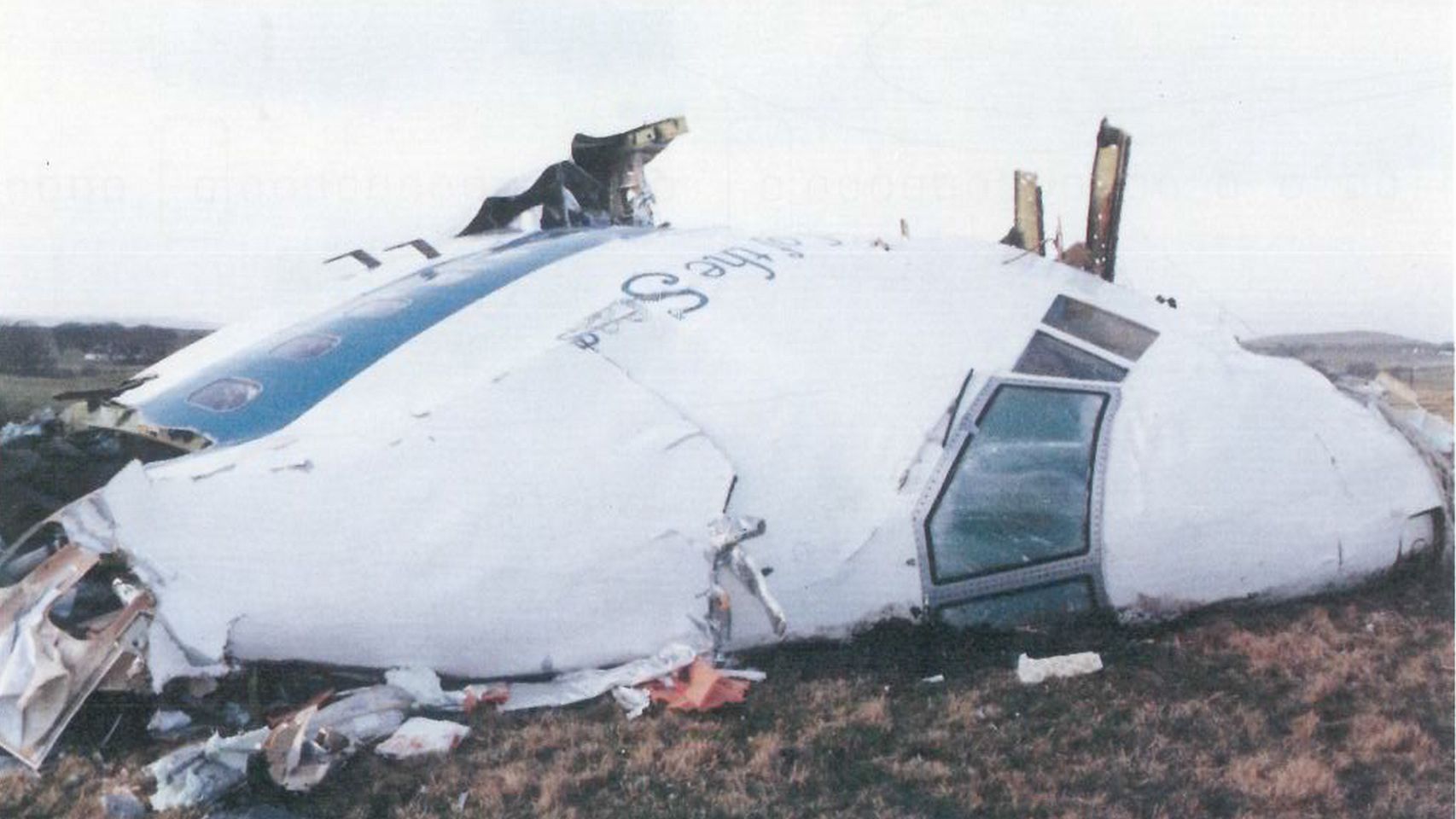 Restos del avión que se estrelló en Lockerbie