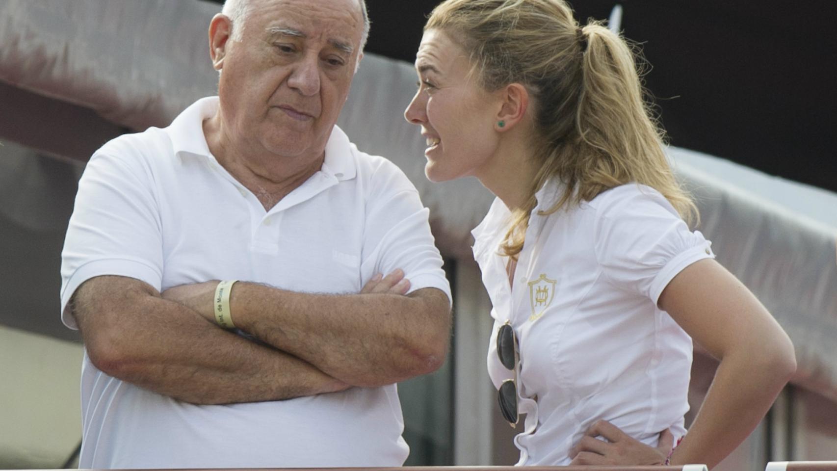 Amancio Ortega Gaona, junto a su hija Marta.
