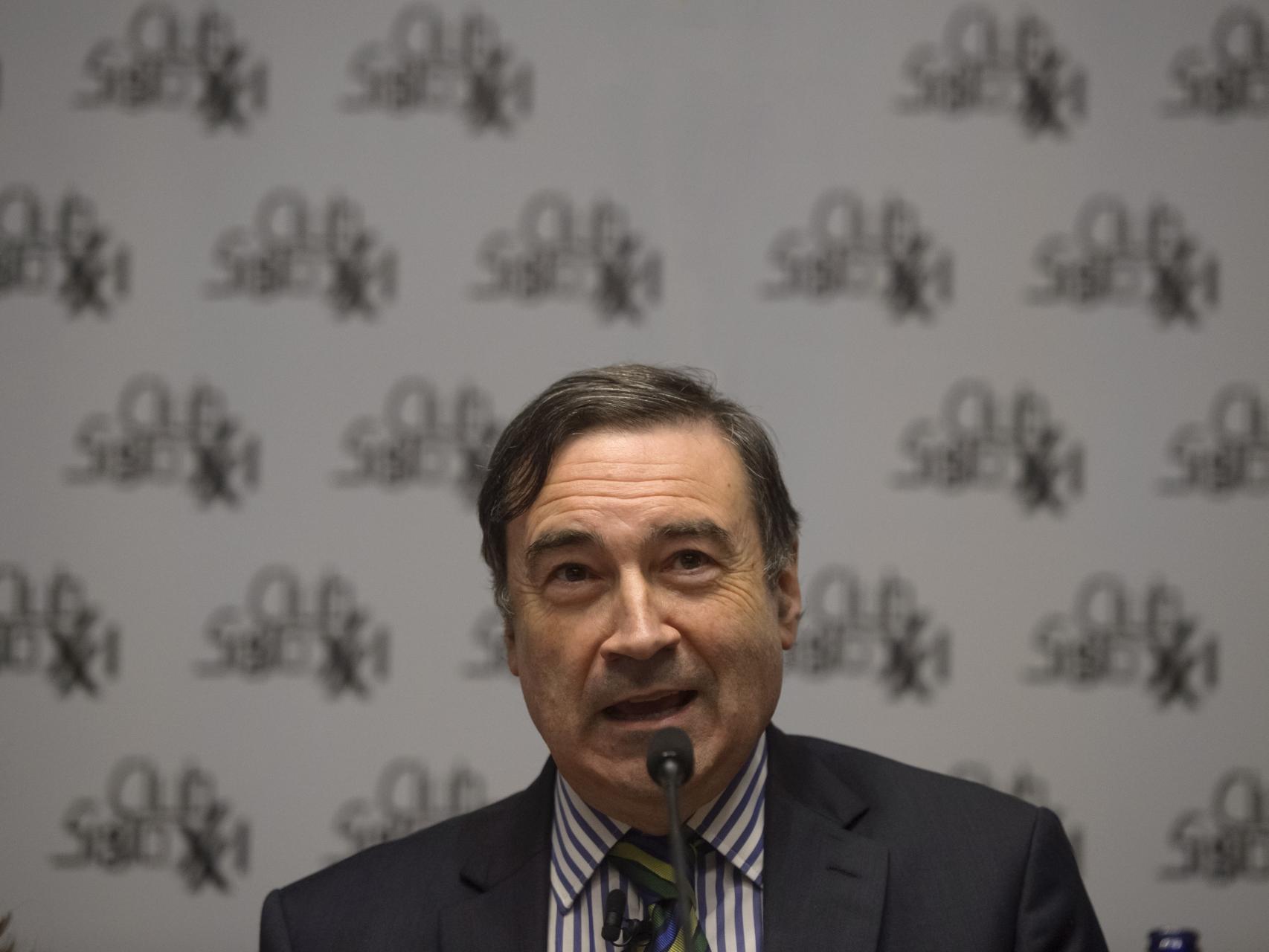 Pedro J. Ramírez, este lunes durante la presentación de 'La Edición' y de la app de EL ESPAÑOL