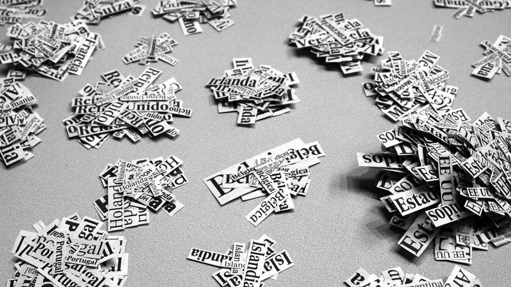 Proceso de realización del mapamundi de Aballí.