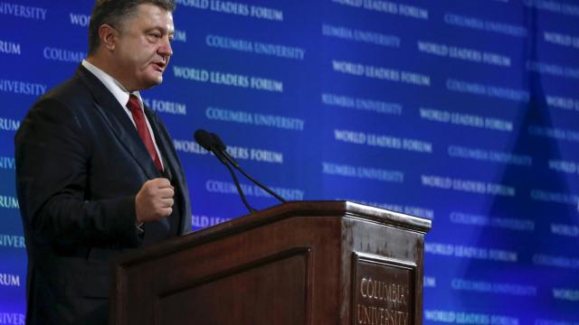 El presidente de ucranio, Petro Poroshenko.