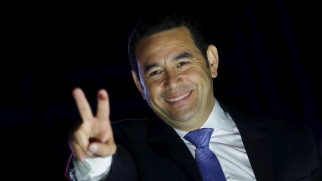 El nuevo presidente guatemalteco, Jimmy Morales.