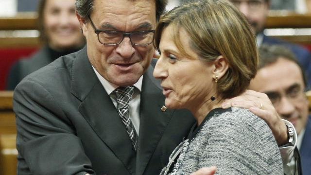 La elección de Forcadell, muy celebrada por un Artur Mas que espera la suya