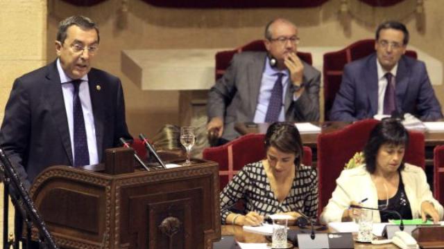 José Luis Bilbao, en la Casa de Juntas de Guernica.