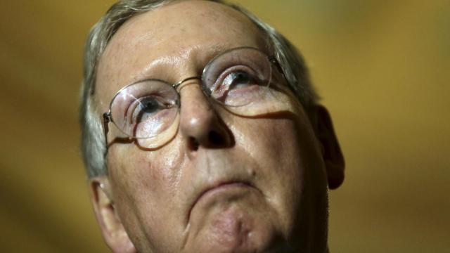 Mitch McConnell, líder de los republicanos en el Senado.