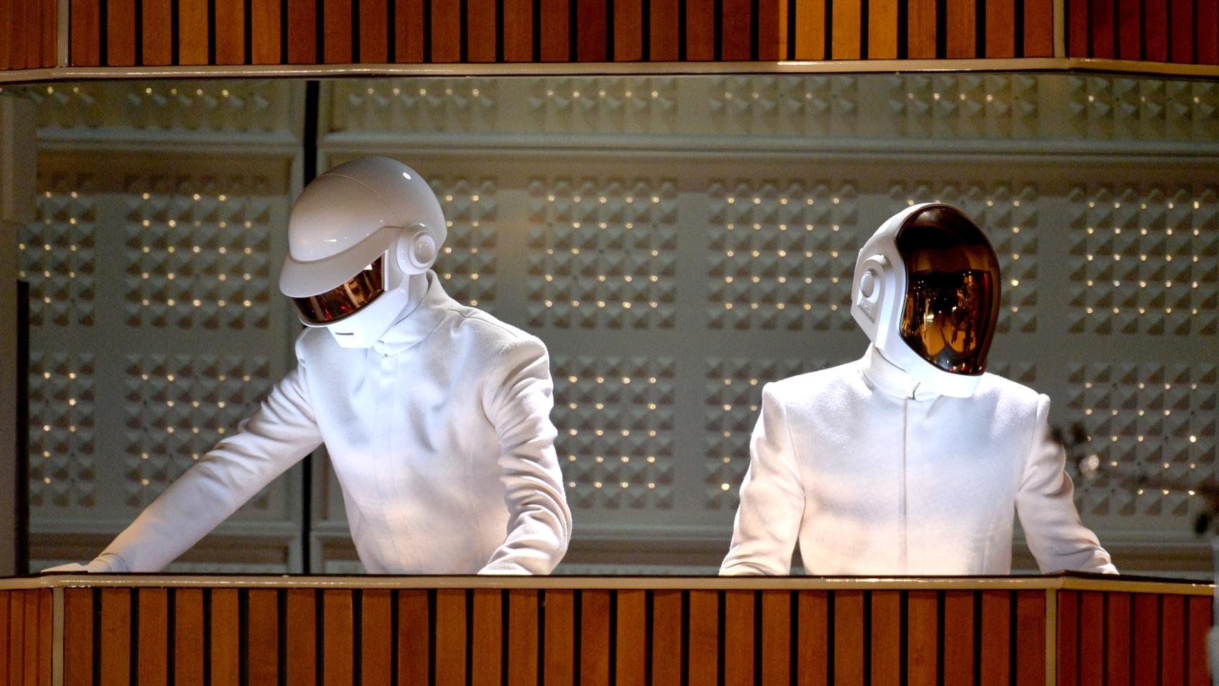 El dúo Daft Punk, en una sesión de grabación