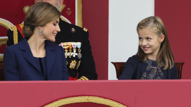 La Princesa Leonor cómplice con su madre en su última aparición pública