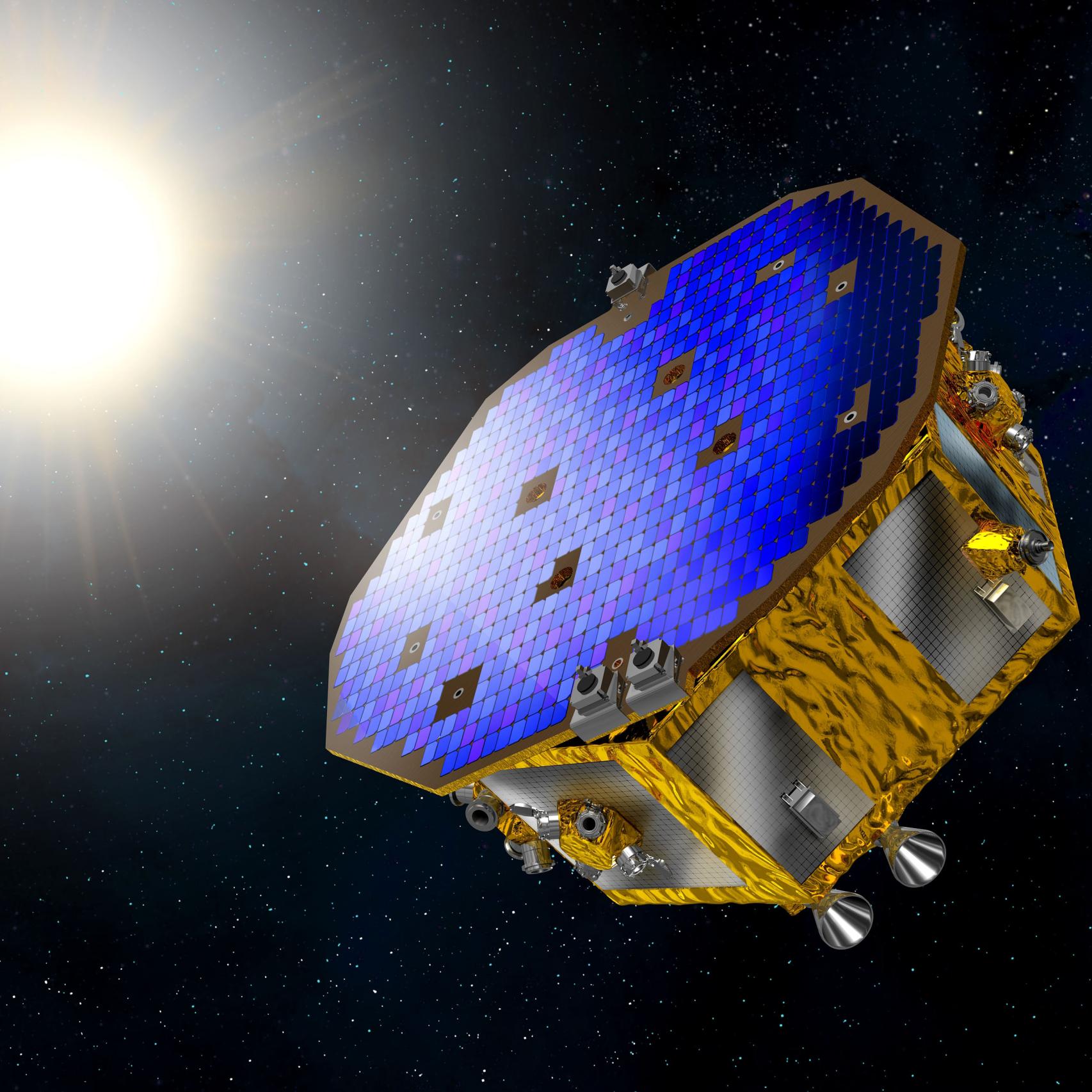 Ilustración de la sonda LISA Pathfinder.
